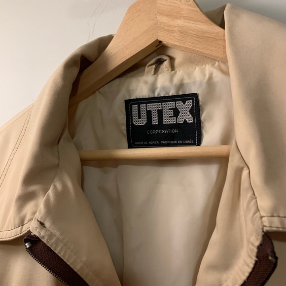 Tan and Brown Vintage Utex Jacket sz46 - Picture 5 of 9
